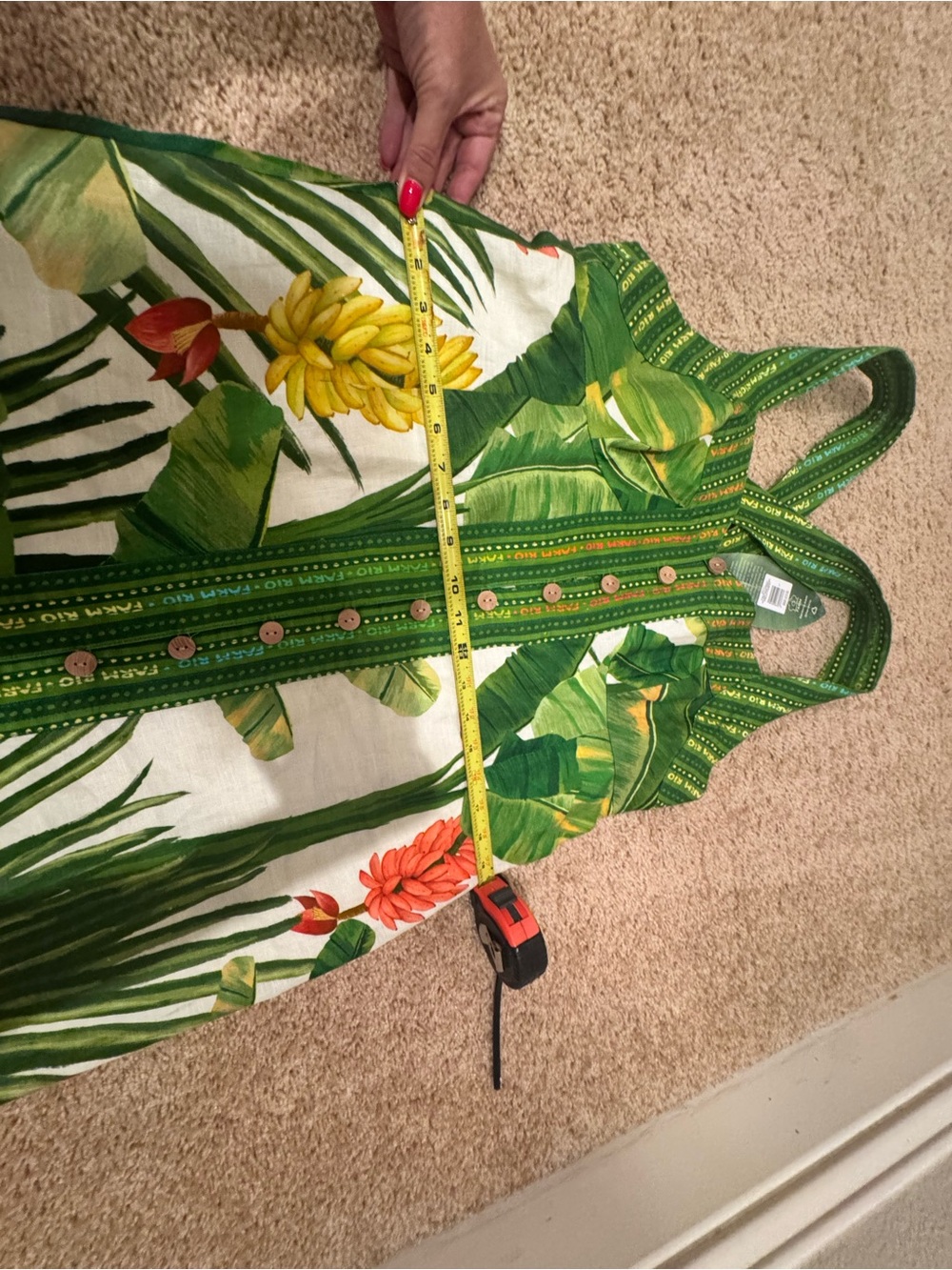 FARM Rio Green Tropical Print Mini Dress - Picture 11 of 11